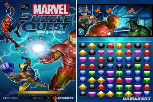 XBOX 360《漫威迷城：黑暗领域(Marvel Puzzle Quest: Dark Reign)》英文版XBLA下载_1
