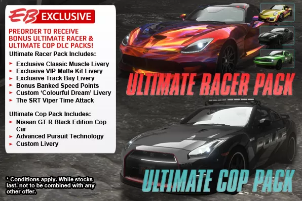 XBOX 360《极品飞车18 宿敌(Ultimate Cop Racer|Ultimate Racer Pack ) 预定版DLC》英文版DLC下载