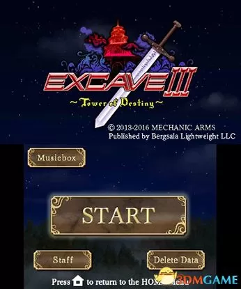 [3DS]《挖掘3 命运的梦幻塔编(Excave III : Tower of Destiny)》日文版CIA下载_0