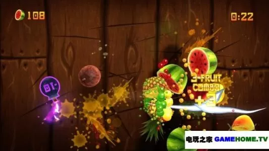 XBOX 360《水果忍者Kinect》英文版XBLA下载_1