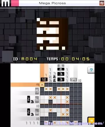 [3DS] 《绘图方块e6(Picross e6)》日文版CIA下载_1