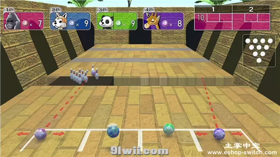 switch《集合吧保龄球 Knock Em Down Bowling》中文版NSP下载[百度云-城通]_0