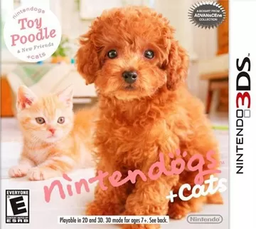 3DS《任天狗 猫  贵宾犬和新伙伴》英文版下载_0
