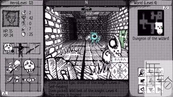 switch《手绘地牢 Drawngeon: Dungeons of Ink and Paper》英文版xci整合版下载【1.03】_2