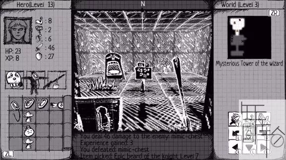 switch《手绘地牢 Drawngeon: Dungeons of Ink and Paper》英文版xci整合版下载【1.03】_1