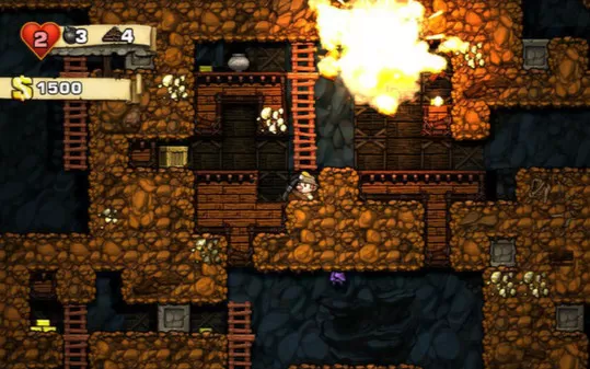switch《洞穴探险 HD Spelunky Classic HD》英文版nsp下载