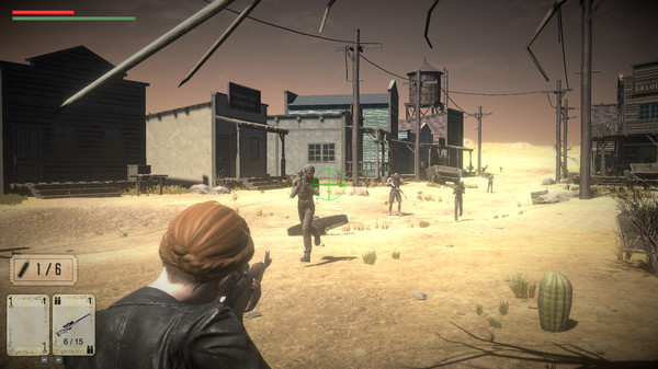 荒原上的枪手VS火星上的僵尸 Gunslingers Wasteland vs Zombies Mars PC英文版下载_0