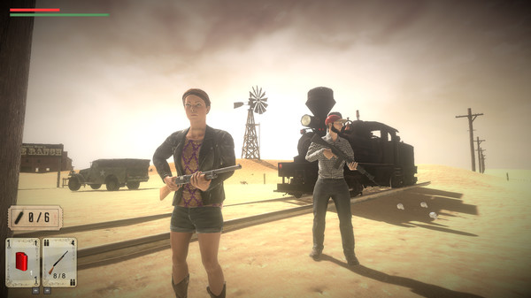 荒原上的枪手VS火星上的僵尸 Gunslingers Wasteland vs Zombies Mars PC英文版下载_1