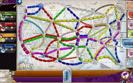 车票之旅 Ticket to Ride PC英文版下载（集成法国DLC）