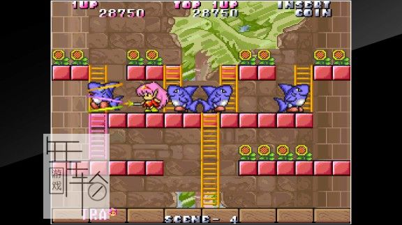 switch《妖精物语 Arcade Archives Rod Land》英文版nsz/xci整合版下载【1.0.1补丁】_4