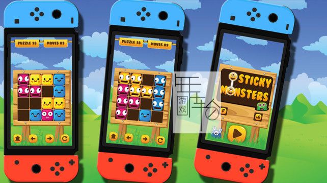 【原版+魔改9.2】switch《粘粘怪物 Sticky Monsters》英文版nsp/xci下载_0