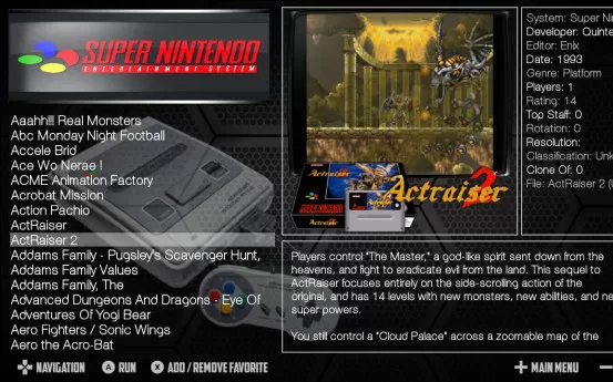 switch《SNES Complete Roms Collection for Nintendo》英文版nsp下载【1820款游戏】