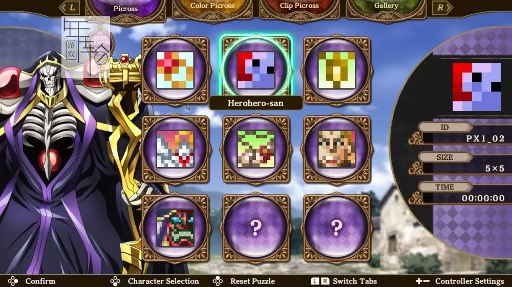 switch《绘图方块 不死者之王 PICROSS LORD OF THE NAZARICK》英文版nsp+xci下载_2
