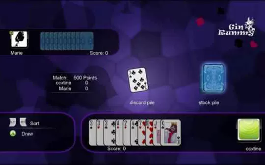 Xbox360《金罗美纸牌 Gin Rummy》英文版XBLA下载