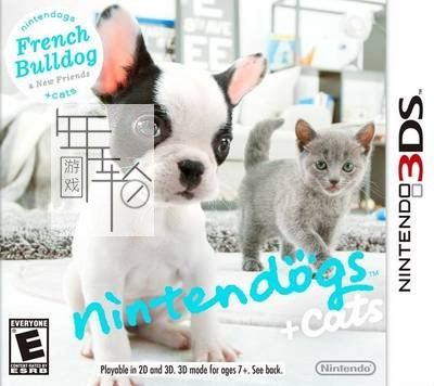 3DS《任天猫狗 法国斗牛犬与新伙伴》中文版cia下载_0