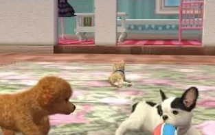 3DS《任天猫狗 法国斗牛犬与新伙伴 Nintendogs + Cats – French Bulldog & New Friends》欧版3ds下载