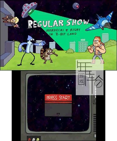 3DS《天兵公园 鸟哥与阿天在8位元世界 Regular Show – Mordecai & Rigby in 8-bit Land》美版3ds下载_0