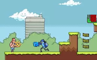 3DS《天兵公园 鸟哥与阿天在8位元世界 Regular Show – Mordecai & Rigby in 8-Bit Land》欧版3ds下载