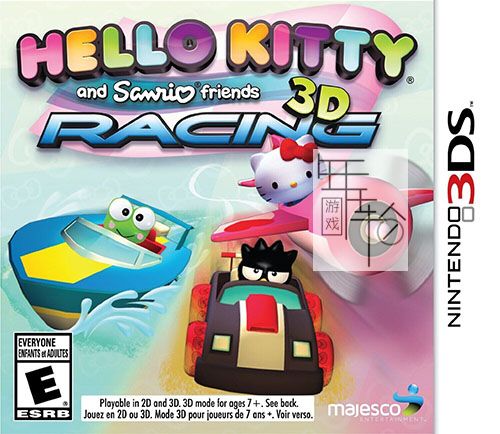 3DS《凯蒂猫与三丽欧的朋友们-3D竞速 Hello Kitty & Sanrio Friends 3D Racing》欧版3ds下载_0