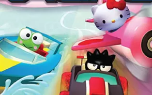 3DS《凯蒂猫与三丽欧的朋友们-3D竞速 Hello Kitty & Sanrio Friends 3D Racing》欧版3ds下载