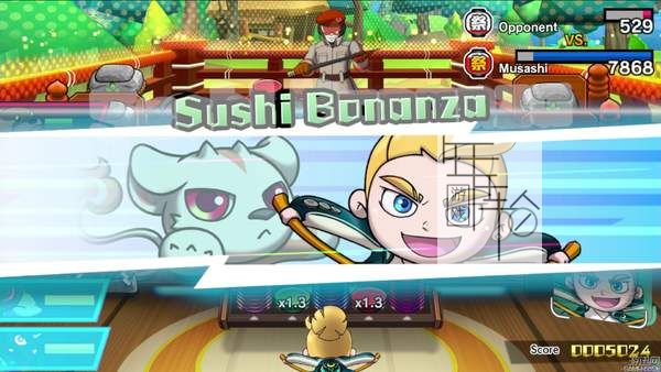 3DS《超回转 寿司强袭者 寿司道 Choukaiten Sushi Striker – The Way of Sushido》日版3ds下载_0
