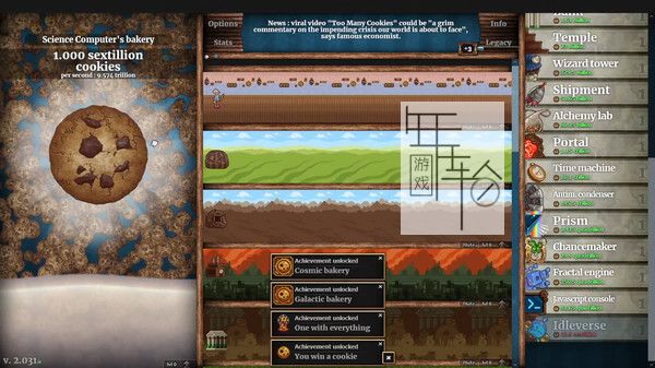 PC《无尽的饼干 Cookie Clicker》免安装中文版下载（v2.042）_1
