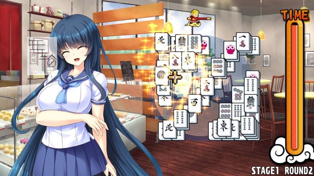 switch《美女麻将牌:蓝 Pretty Girls Mahjong Solitaire - Blue》中文版nsp/xci下载_1