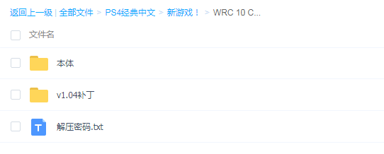 【9.0/5.05降级】PS4《世界汽车拉力锦标赛10 WRC 10》中文版pkg下载（v1.04）_0