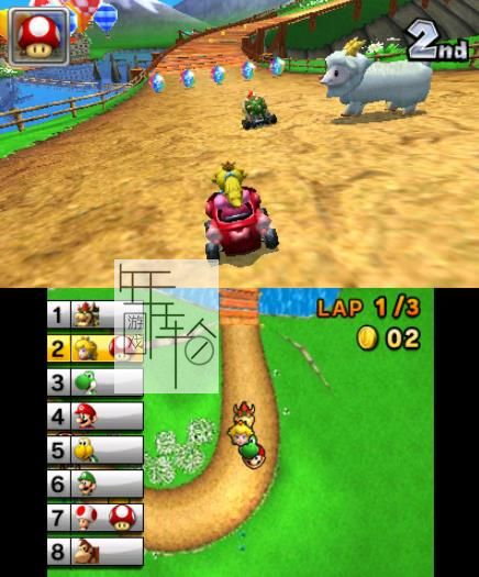 3DS《马里奥赛车7 Mario Kart 7》中文版cia下载_0