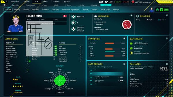 PC《网球经理2022 Tennis Manager 2022》英文版下载（v2.3.827）_1