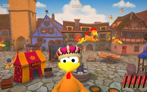 switch《Crazy Chicken Xtreme》英文版nsp下载+1.04补丁