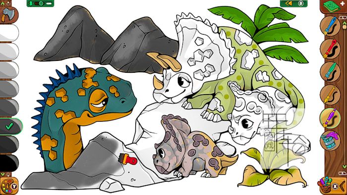 switch《着色页：木材山故事 Coloring Pages: Lumberhill Tales》中文版nsp下载+2DLC_1