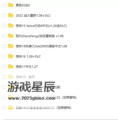 【合集】PS4《使命召唤》系列11部作品合集【含最新补丁+DLC】_0
