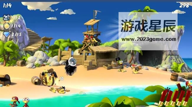 switch《摩尔洪海贼团 - 疯鸡海贼团 Moorhuhn Pirates:Crazy Chicken Pirates》英文版nsp下载+1.0.1补丁_3