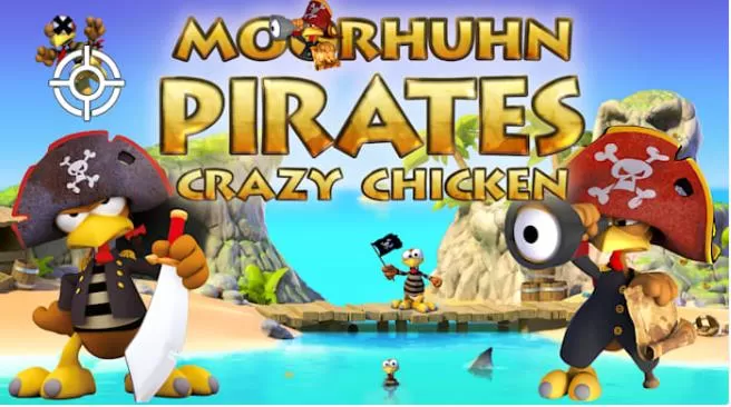 switch《摩尔洪海贼团 - 疯鸡海贼团 Moorhuhn Pirates:Crazy Chicken Pirates》英文版nsp下载+1.0.1补丁