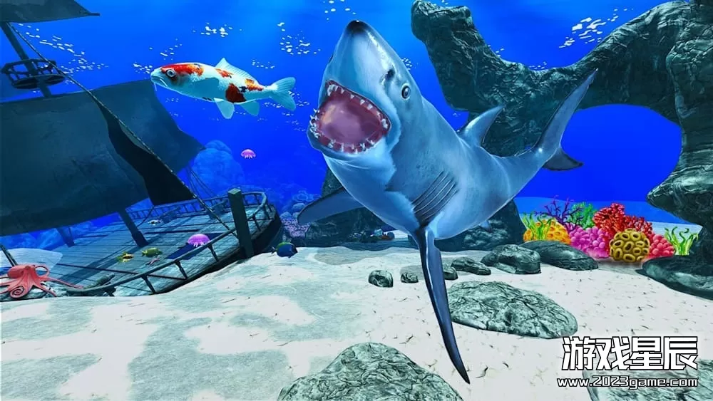 switch 《鲨鱼攻击：鱼类捕食者 Shark Attack: Fish Predator Ocean Sea》英文版nsp下载_2