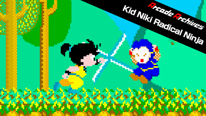 switch《快杰洋枪 Arcade Archives Kid Niki Radical Ninja》英文版nsp下载