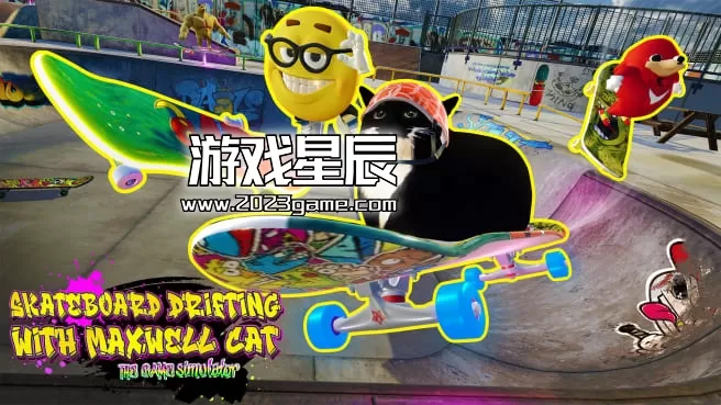 switch《滑板漂移与麦克斯韦猫 Skateboard Drifting with Maxwell Cat》英文版nsp下载