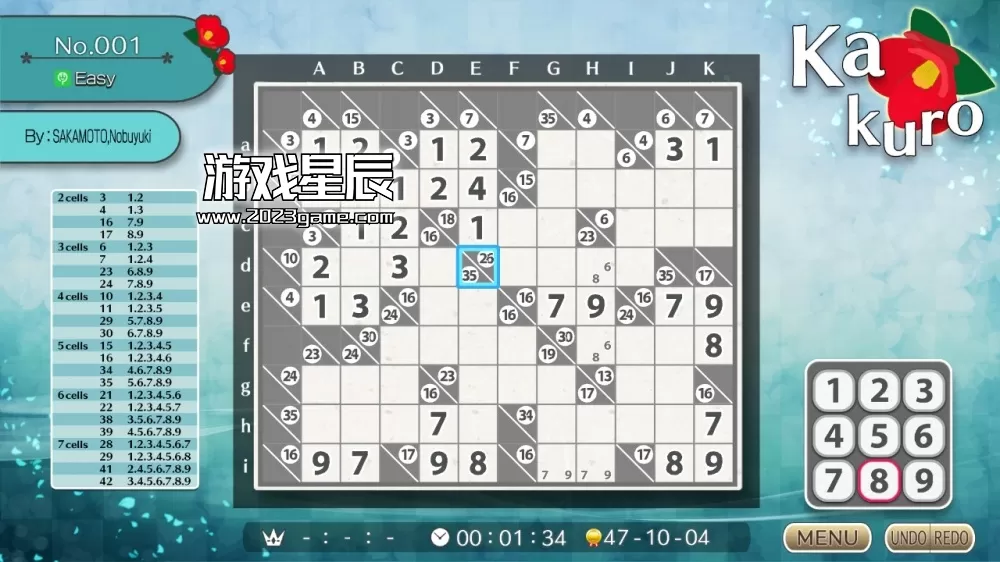 switch《Puzzle by Nikoli S Kakuro》英文版nsp下载_1