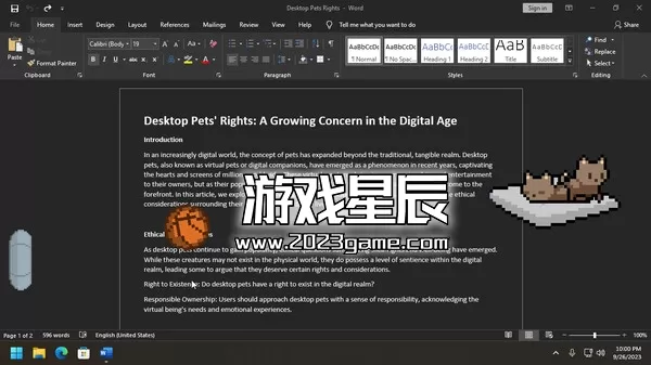 PC《桌面宠物/Desktop Pet Project》中文版下载Build.12629150_0