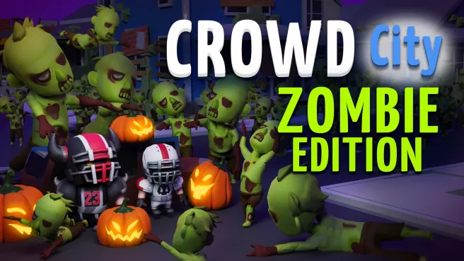 switch《暴走城市：僵尸 Crowd City: Zombie Edition》英文版nsp下载【含1.0.2补丁+2个DLC】