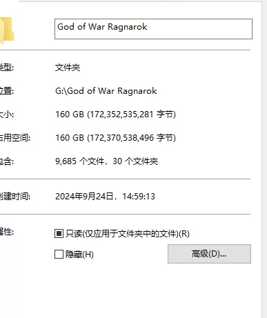 PC《战神5诸神黄昏》极限高压版去除多国语音安装160G BT下载_1