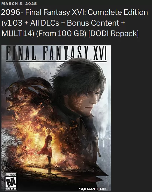 PC《最终幻想XVI:完整版》DODI高压版v1.03+所有DLC+奖励内容_0
