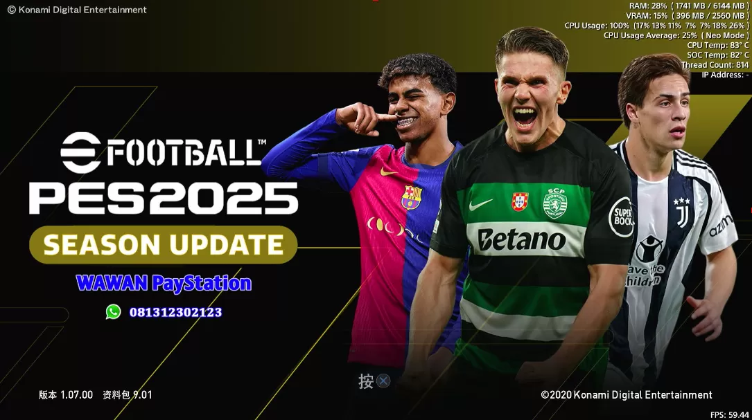 【5.05】PS4《pes2021/实况足球2021》美版5.05Monster9.012025