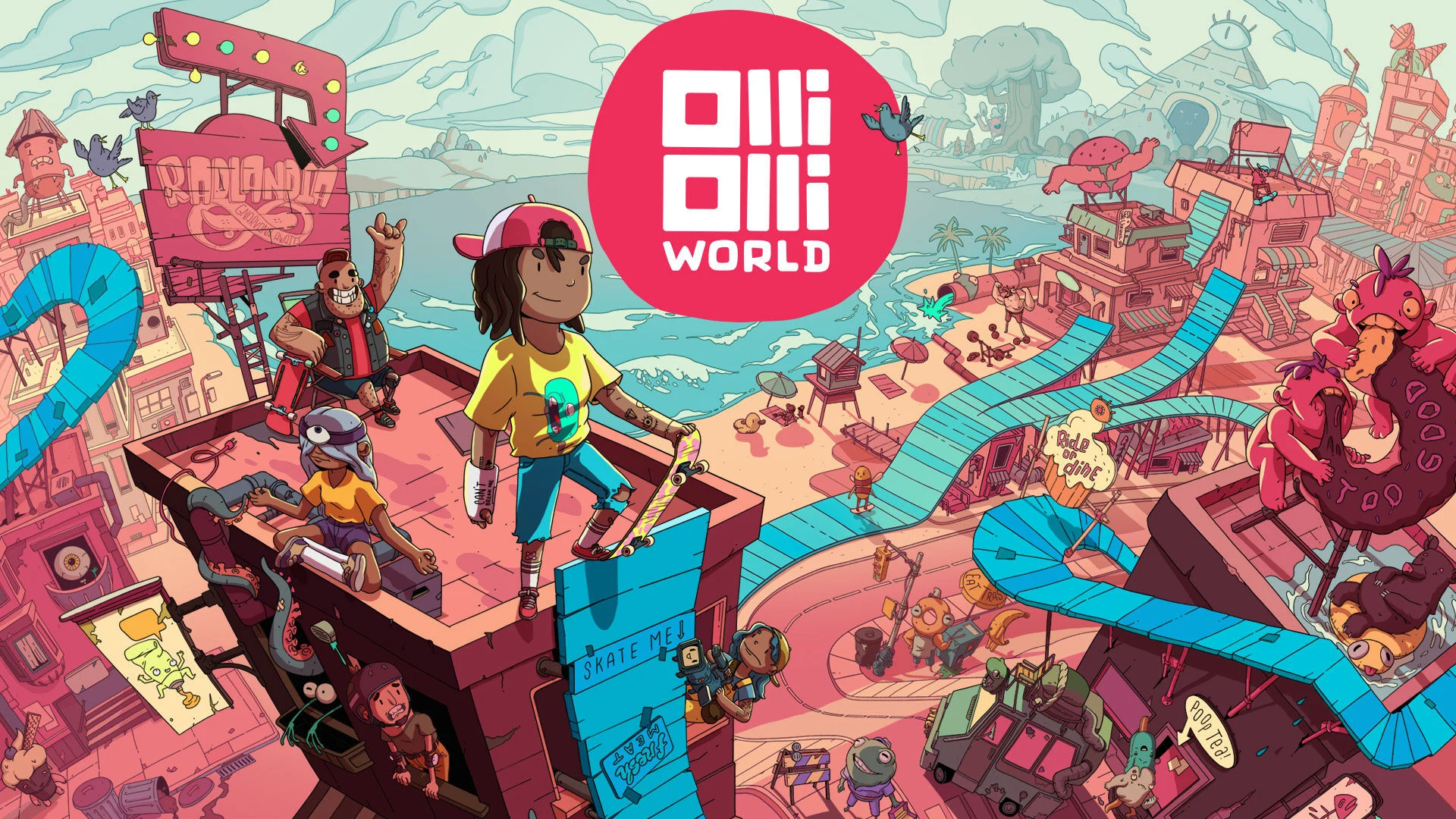 switch《奥力奥力世界/OlliOlli World》美版中文NSP下载【含1.31补丁+4DLC】