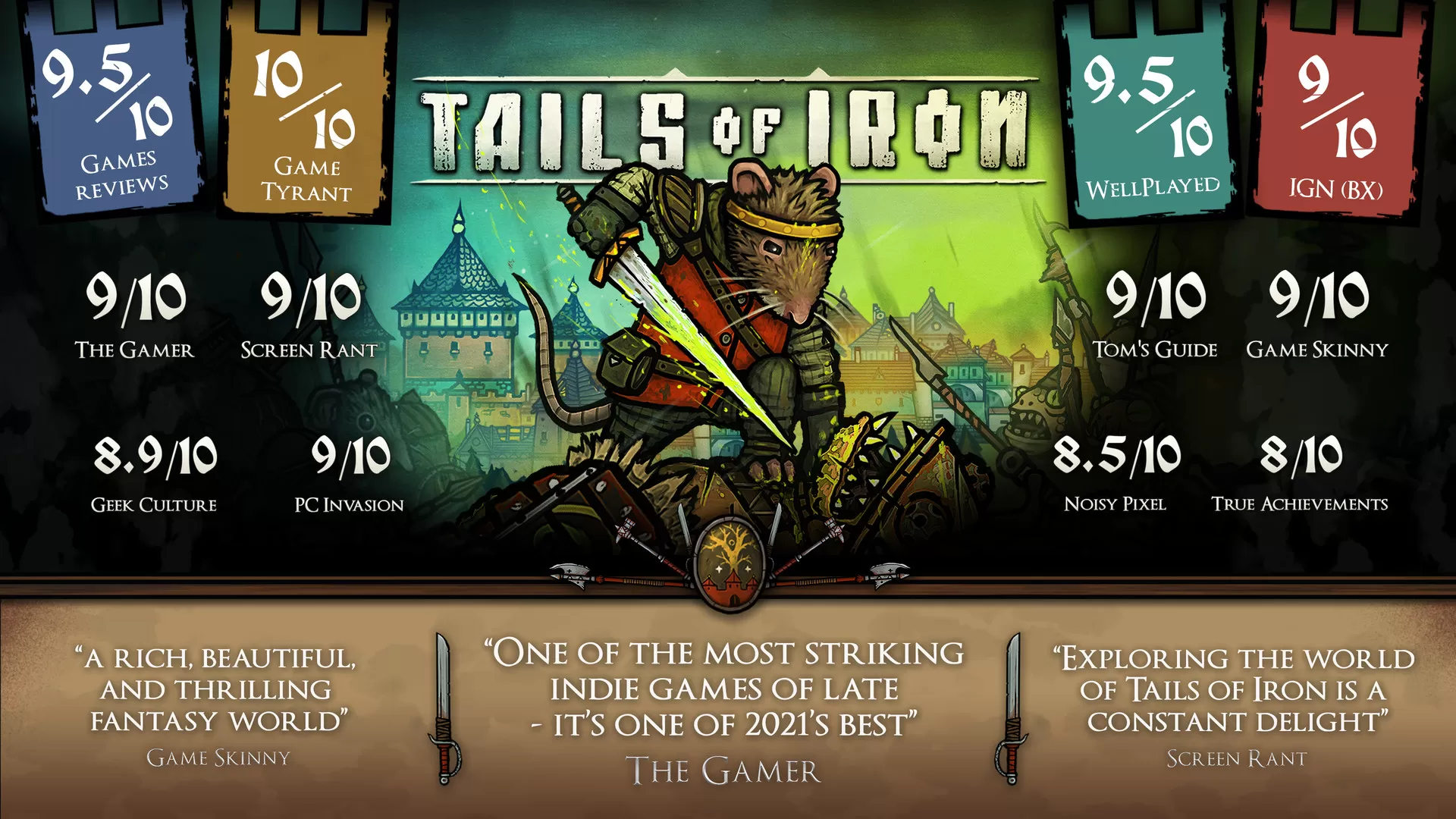 PC《钢铁之尾(Tails of Iron)》中文版下载v1.52