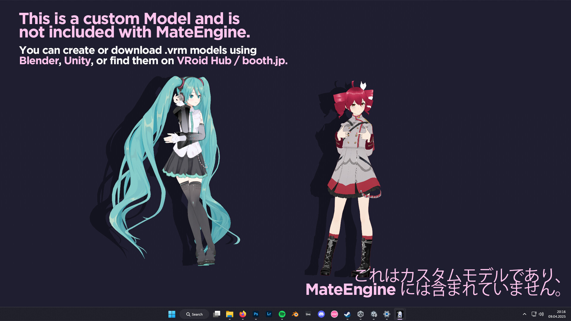 PC《美少女桌宠(MateEngine)》中文版下载v1.8.9_2